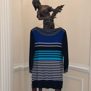 SWEATER KNIT TUNIC TOP - by cable & gauge